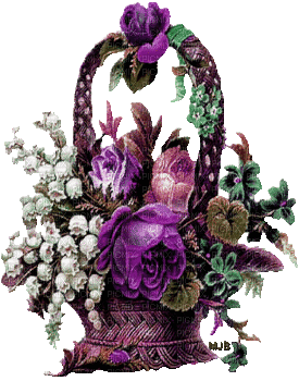 rose,flowers, purple, GIF, basket,Pelageya - Darmowy animowany GIF