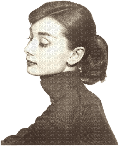 Audrey Hepburn sepia - kostenlos png