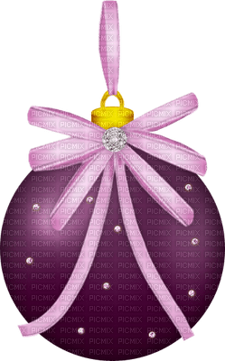 Kaz_Creations Deco Christmas Bauble Ornament Ribbons Colours - 免费PNG