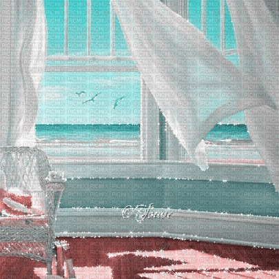 soave background animated room windows summer - Бесплатный анимированный гифка