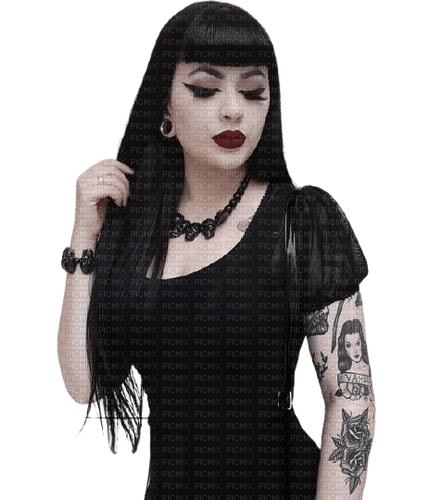 girl with tattoo - PNG gratuit