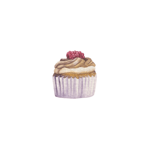 Watercolor Cupcake - png gratis