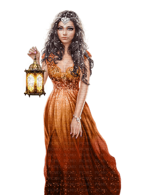 woman lantern bp - bezmaksas png