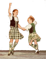 Scottish dance, bagpipes bp - GIF animé gratuit