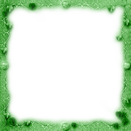 Green - Frame - By KittyKatLuv65 - PNG gratuit
