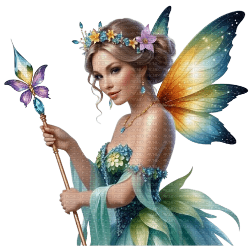 springtimes fantasy girl woman spring fairy - Free PNG