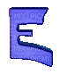 lettre-E - GIF animado grátis