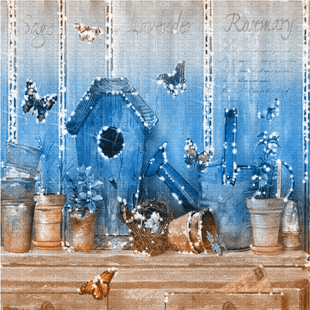dolceluna background blue brown gif glitter - Gratis animerad GIF