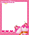 sweet ice pixel frame - Darmowy animowany GIF