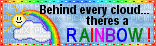 behind every cloud theres a rainbow - Gratis animerad GIF