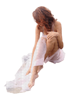 Tube Femme Assise - Free PNG