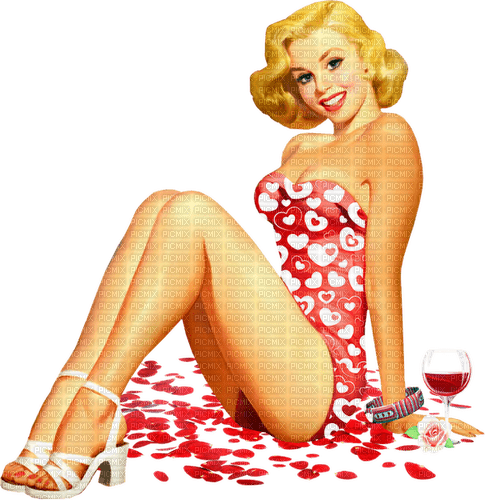 Pin up Vintage Summer swimming suit - фрее пнг
