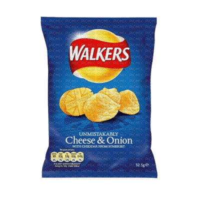 Walkers Cheese & Onion Crisps - png gratis