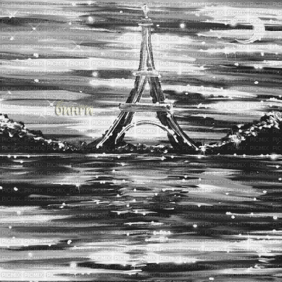 Y.A.M._Art Landscape Paris black-white - GIF เคลื่อนไหวฟรี
