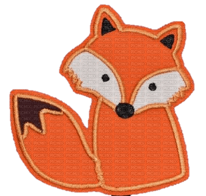 patch picture fox - ücretsiz png