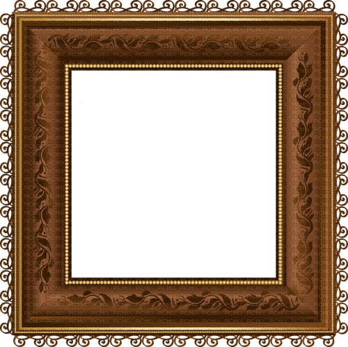 brown frame - 免费PNG