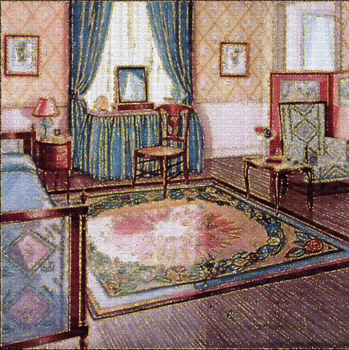 Rena Art Deco Room Raum Hintergrund Glitter - Bezmaksas animēts GIF
