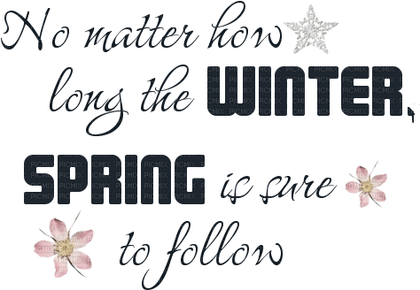 Winter.Spring.Text.Phrase.Deco.Victoriabea - Free PNG
