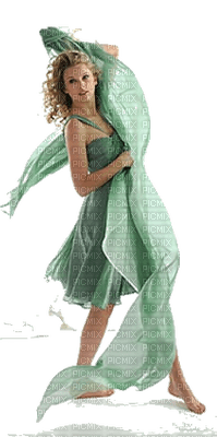 Kaz_Creations Woman Femme Green - PNG gratuit