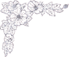 border silver glitter deco flower - Ingyenes animált GIF