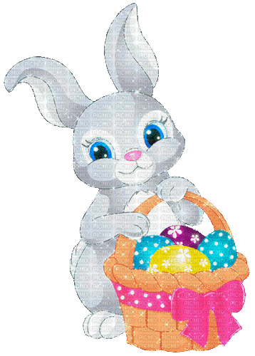 Easter hare by nataliplus - 免费动画 GIF