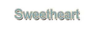 Kaz_Creations Deco Text Sweetheart - png gratis
