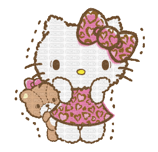 Hello kitty mignon cute kawaii peur fear - Free animated GIF