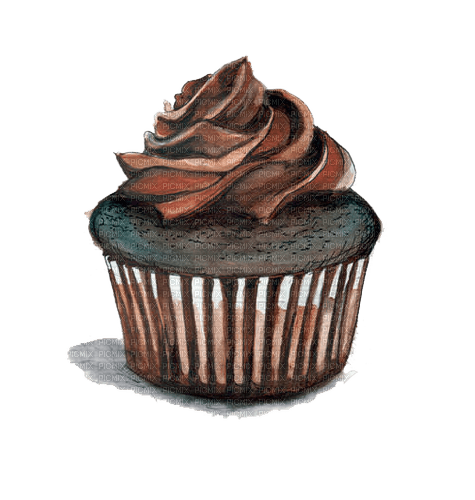 chocolate cupcake Bb2 - zdarma png