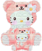 Hello Kitty déguisée en nounours - Darmowy animowany GIF