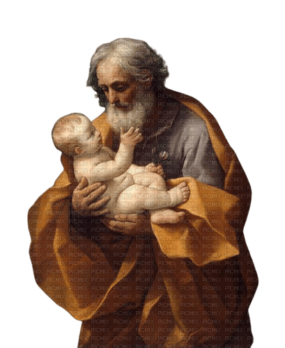 Saint Joseph et l'enfant Jésus - png ฟรี