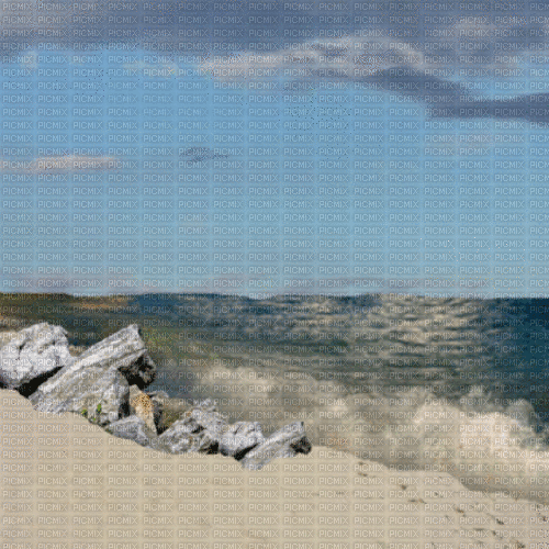 sea mer summer ete background - GIF animado grátis