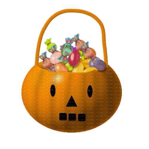 Bonbon Halloween en citrouille - png gratis