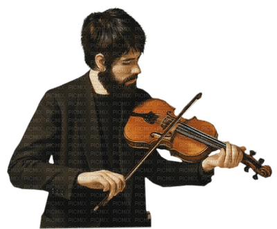 man playing violin bp - bezmaksas png
