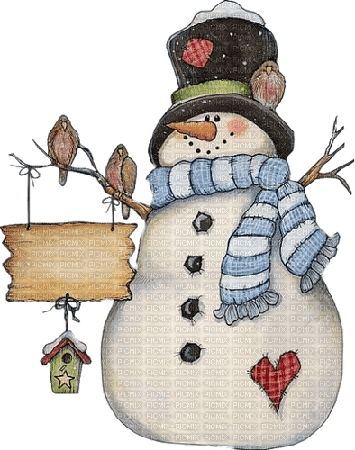 Schneemann, Snowman, Winter - kostenlos png