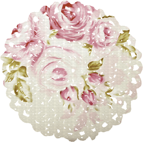 flower vintage circle fond - Бесплатни анимирани ГИФ