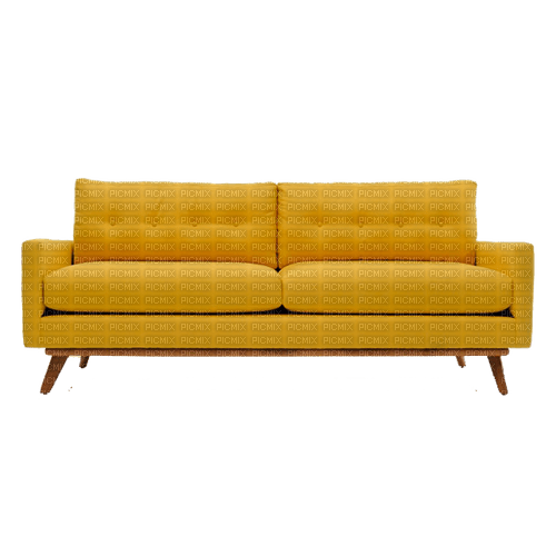 yellow sofa - PNG gratuit