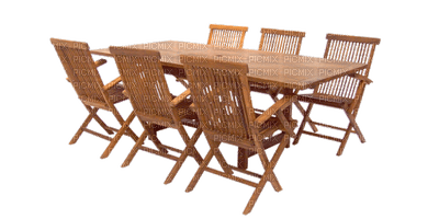 table with chairs - gratis png