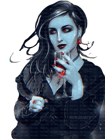 -Woman-gothic-vampiress-dark-Rosalia73 - ücretsiz png