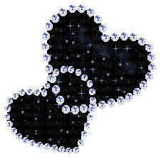 siyah kalpler - Безплатен анимиран GIF