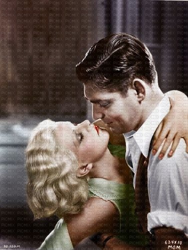 Jean Harlow & Clark Gable - δωρεάν png