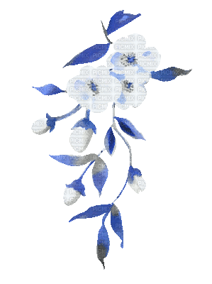 soave deco animated branch spring flowers - Ilmainen animoitu GIF