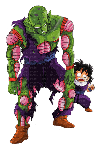 Injured Piccolo and Gohan - PNG gratuit