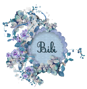 Bibi en fleur - GIF animado gratis