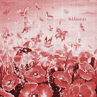 Y.A.M._Summer background flowers red - GIF animado grátis
