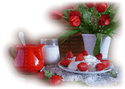Kaz_Creations Deco Scrap Fruit Strawberries - png gratis