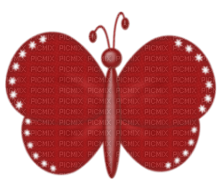 Kaz_Creations Deco Red Scrap Colours Butterfly - png ฟรี