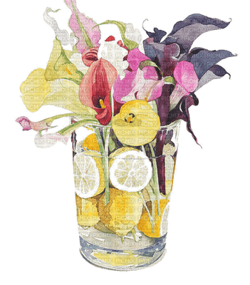 Kaz_Creations Deco Flowers Flower Colours Plant Vase - png grátis