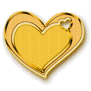 Golden Heart - GIF animate gratis