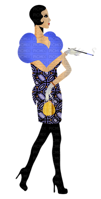 flapper, the 1920s woman nainen - png ฟรี