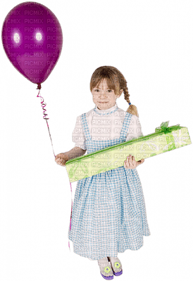 Kaz_Creations Baby Enfant Child Girl Balloon - Free PNG